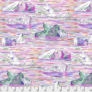 Migration Fabric: Icebergs Lavender (per 1/4 metre) | 