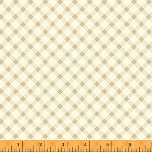 Eliza fabric: Diagonal Plaid Brass (per 1/4 metre) | 