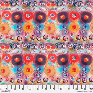 Dance of Dreams fabric: Bubble Gum, Bright | 