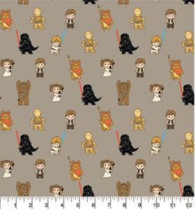 Star Wars Fabric: Kawaii Characters (per 1/4 metre) | 