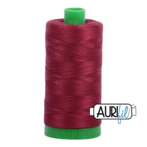 Aurifil 40 Cotton Thread 2460 Dark Carmine Red | 