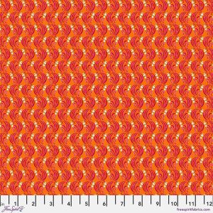 Language of Flowers Fabric: January Orange (per 1/4 metre) | 