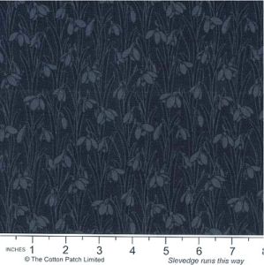 Liberty Snowdrop Spot Fabric: Slate Black (per 1/4 metre) | 