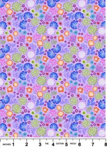 Ocean Glow Fabric Corals on Mauve (Glow in the Dark) Lewis and Irene | 