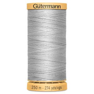 Gutermann Natural Cotton 50 Weight Thread 250m Grey Skies 618 | 