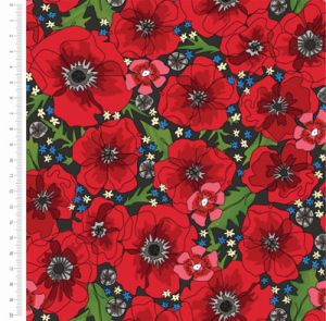 A Field of Memories fabric: Sweet William (per 1/4 metre) | 