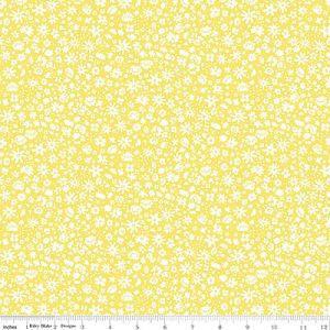 Liberty fabric: Bloomsbury Silhouette, Lemon | 