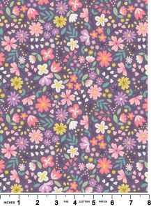 Spring Treats Fabric: Spring Floral cream (per 1/4 metre) | 