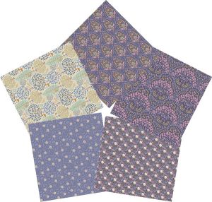 Tilda Sanctuary Fat Quarter Bundle, Eggplant | 