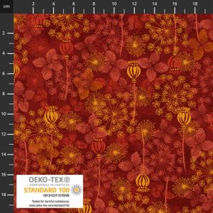 Keep Blooming fabrics: Seed Head Brown | 