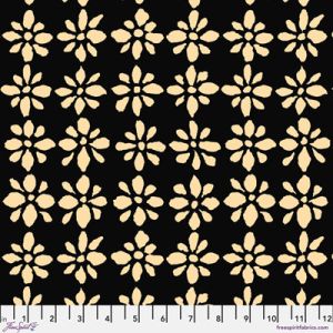 Kaffe Fassett Collective Snow Flower fabric Black | 