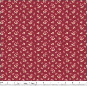 Wildflower Cottage fabric: Red Packed | 