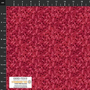 Quilters Coordinates fabric: Sprigs Red (per 1/4 metre) | 