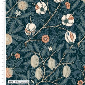 William Morris Fabric Sweet Symphony, Pomegranate | 