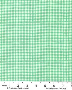 Ally Collection by Bluebellgray fabric: Gingham Mint Lewis and Irene | 