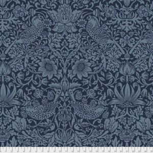 Morris & Co. Quilt Backs: Strawberry Thief Navy (per 1/4 metre) | 