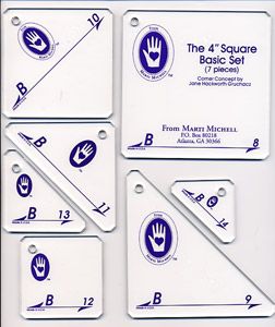 Marti Michell Templates  4' Square Basic. Set B | 