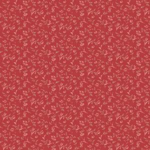 Lighthouse Red fabric: Bindweed, Red Roof | 