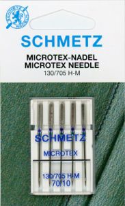 Schmetz Microtex Sewing Machine Needles Size 70/10 | 