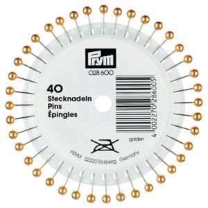 Prym Gold Pearlheaded Pins Rosette | 