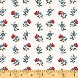 Camilla Fabric: Boutonniers White (per 1/4 metre) | 