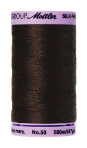 Mettler 50 Cotton Thread 500m 1002 Very Dark Brown | 