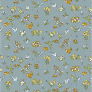 Liberty Woodland Walk Lake Forest Friends Light Blue (per 1/4 metre) | 