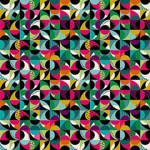 Jewel Tones fabric: Mosaic Teal (per 1/4 metre) | 