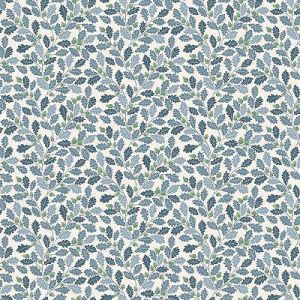 Heather and Sage fabric: Oak Leaves Blue (per 1/4 metre) | 