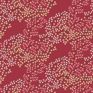 Tilda fabric: Creating Memories Winter Berrytangle Burgundy | 