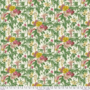 Sanderson Water Garden Fabric: Bamboo & Bird | 