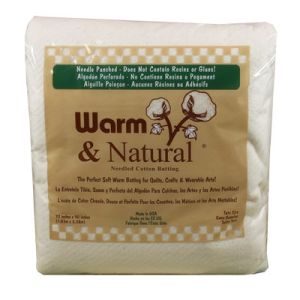 Warm and Natural Wadding Cotton. Twin 72in x 90in | 