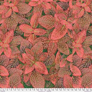 Kaffe Fassett Collective Fittonia fabric Red | 