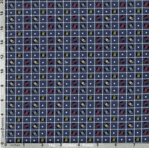 Primitive Stitches Fabric Spool Grid Blue | 