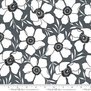 Illustrations fabric: Moody Florals Graphite (per 1/4 metre) | 