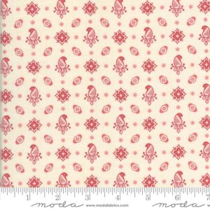 Rouenneries Trois fabric: Amour, Pearl Faded | 