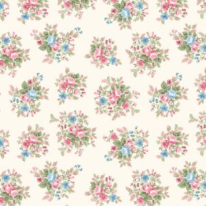 Holly Hill Quilt Designs Florals: Morning in the Garden Ivory (per 1/4 metre) | 