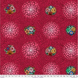 Murano Fabric: Lorenzo Rose (per 1/4 metre) | 