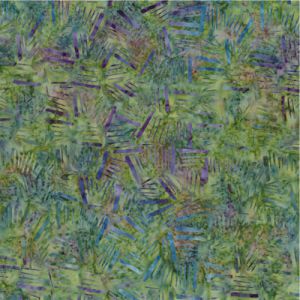 Mystic Vineyard Batik Fabric: Sticks Green/Purple | 