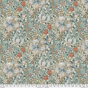 Morris & Co. Quilt Backs: Golden Lily Autumn (per 1/4 metre) | 