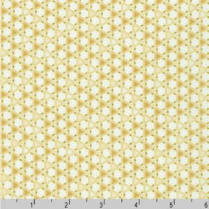 Jaikumari Fabric: Triangles Cream (per 1/4 metre) | 