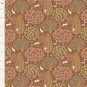 Tilda Sanctuary fabric: Rhubarb and Caramel, Daisydream Tan | 