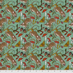 Forest Floor fabric: The Forager Aqua (per 1/4 metre) | 