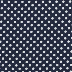 Colour Basic Polka Dots: Medium Spots Navy (per 1/4 metre) | 