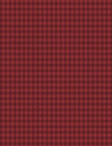 Sentiments fabric: Gingham Red | 