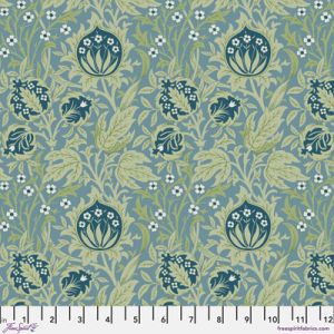 Emery Walker's House Fabric: Elmcote Dearle Blue | 