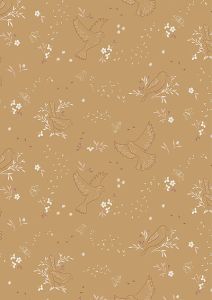 Meadowside fabric: Small Seeds Mustard Yellow Lewis and Irene | 