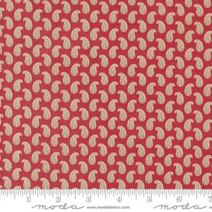 Rouenneries Trois fabric: Cherie, Rouge | 