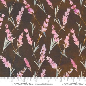 Blooming Lovely fabric: Lavender Sepia | 