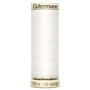 Gutermann SewAll Thread 800 White 100m | 